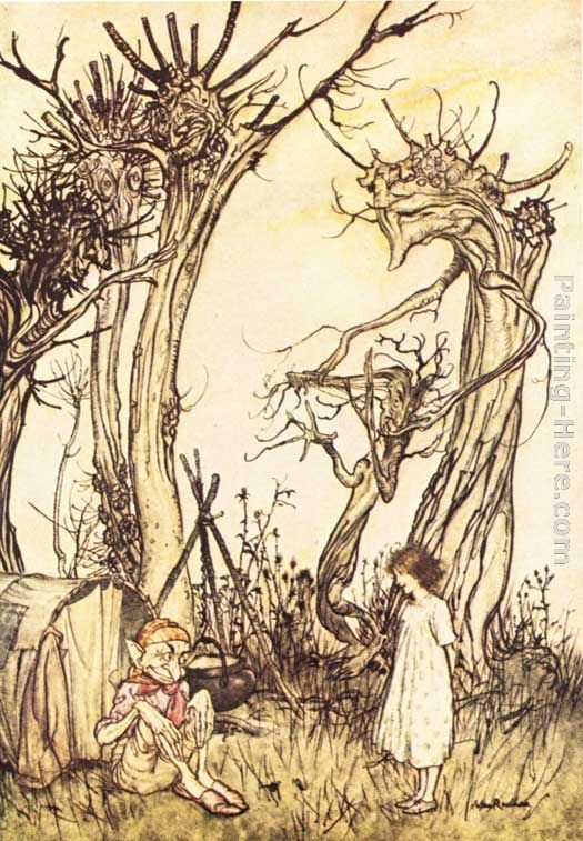 Arthur Rackham Mother Goose Man in the Wilderness
